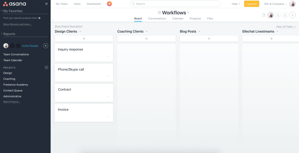 Add Tasks and Columns